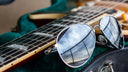 Luxury aviator-style designer sunglasses