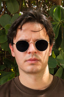 Varadero Capri round titanium designer sunglasses