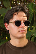 Varadero Capri round titanium designer sunglasses