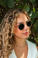 Varadero Capri round titanium designer sunglasses