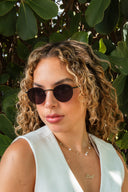 Varadero Capri round titanium designer sunglasses